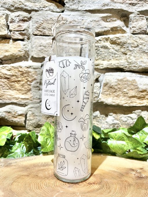 Mystical White Sage Glass Tube Candle