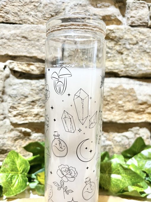 Mystical White Sage Glass Tube Candle - Image 2