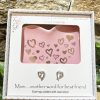 Mum Heart Trinket Dish and Earrings Set - Image 2