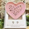 Mum Heart Trinket Dish and Earrings Set