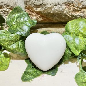 White Ceramic Love Heart