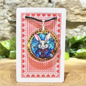 Alice In Wonderland Necklace White Rabbit