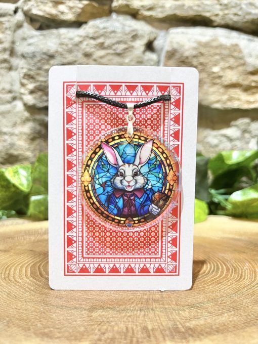 Alice In Wonderland Necklace White Rabbit