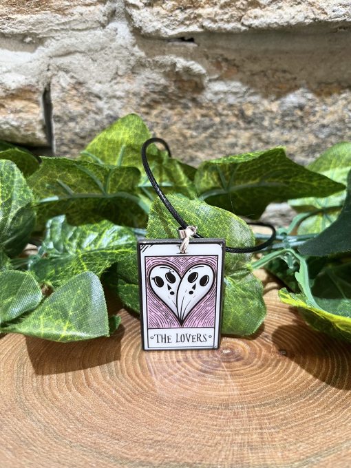 Tarot Card Necklace The Lovers
