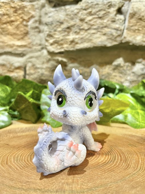 Hoardling Baby Dragon White Blue