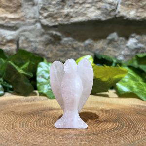 Rose Quartz Crystal Angel 5cm