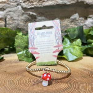 Woodland Mushroom Charm Bracelet