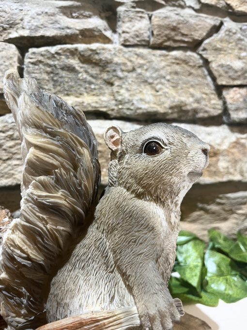 Squirrel With Acorn Trailer Bird Feeder - Image 3