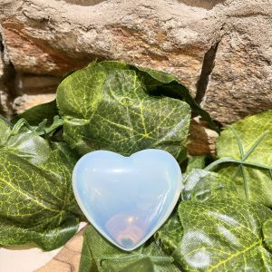 Opalite Heart Crystal Large 4.5cm