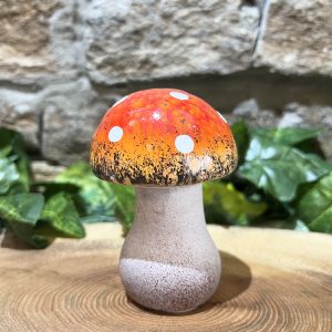 Little Glazed Pottery Toadstool