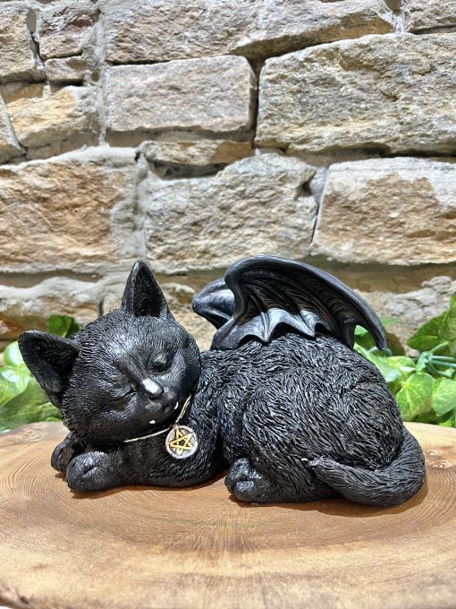 Cat Nap Black Cat Ornament