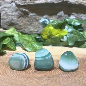 Green Agate Crystal Tumble 3cm