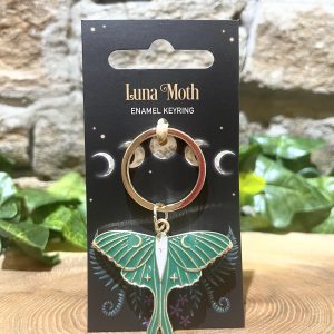 Dark Forest Luna Moth Keyring