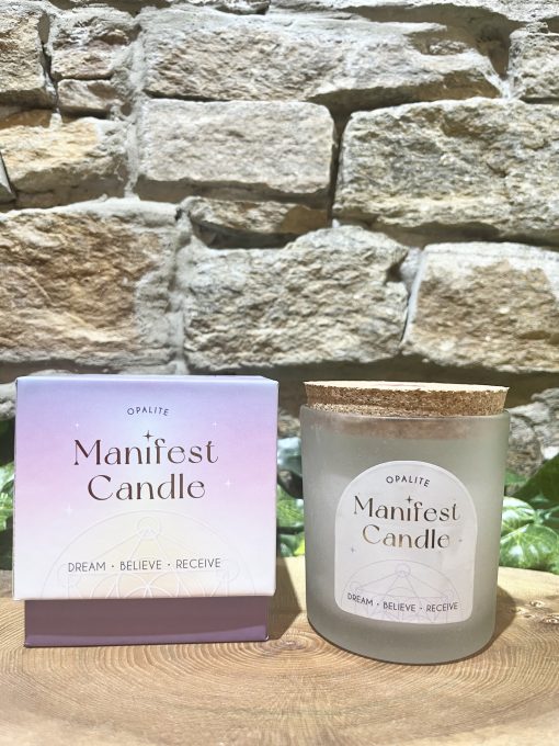 Opalite Crystal Manifest Candle Lavender & Patchouli