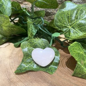 Rose Quartz Crystal Mini Heart 2.5cm