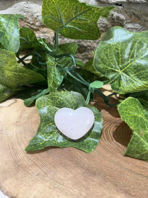 Rose Quartz Crystal Mini Heart 2.5cm