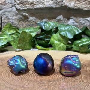 Chalcedony Space Orb Crystal Tumble 3cm