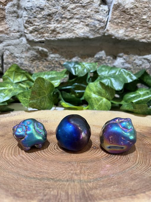 Chalcedony Space Orb Crystal Tumble 3cm
