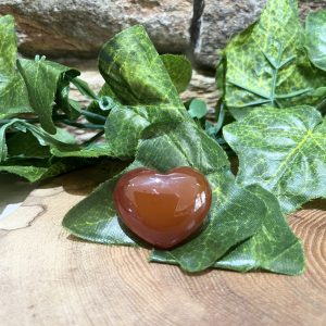 Carnelian Crystal Puff Heart 3cm