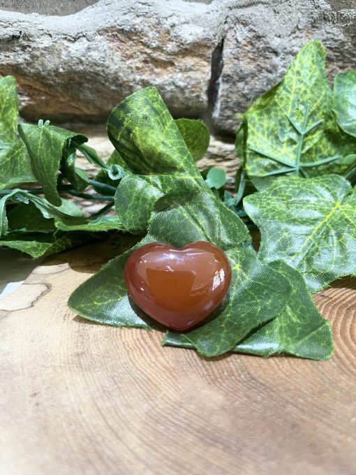 Carnelian Crystal Puff Heart 3cm