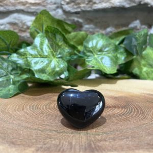 Obsidian Crystal Puff Heart 3cm
