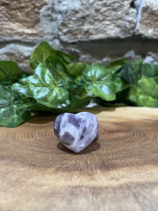 Amethyst Crystal Puff Heart 3cm