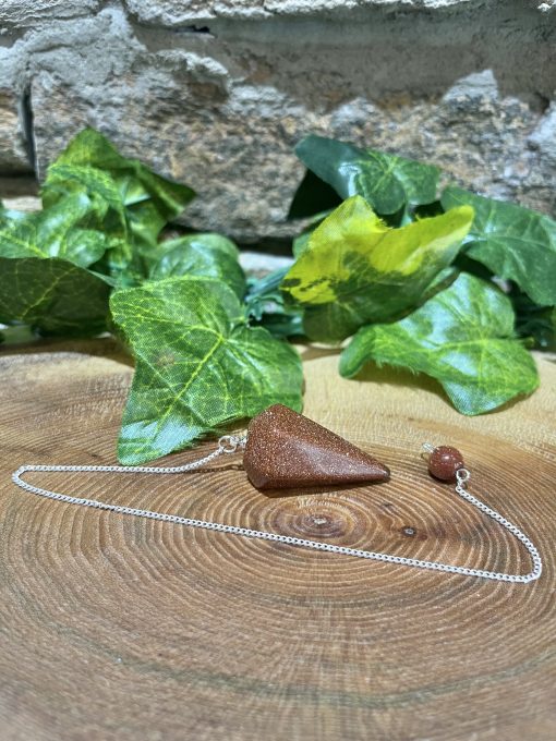 Pendulum Gold Stone Crystal 3.5cm