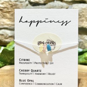 Happiness Crystal Bracelet Citrine Cherry Quartz & Blue Opal