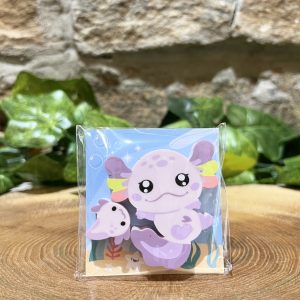 Axolotl Erasers Purple