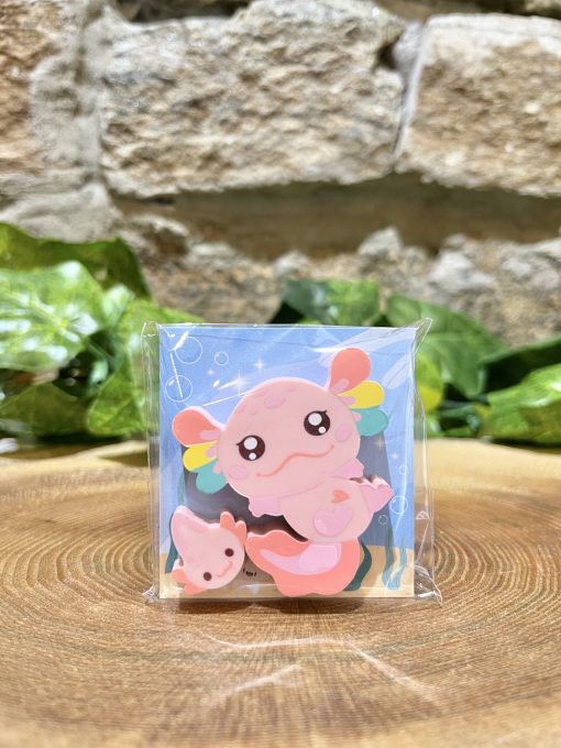Axolotl Erasers Pink