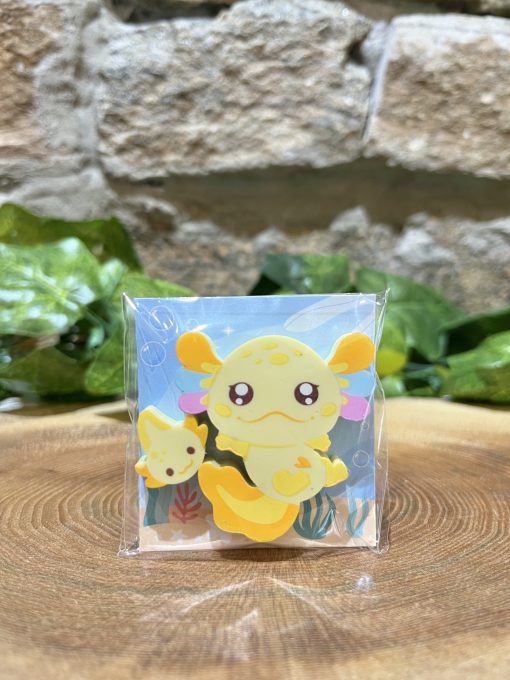 Axolotl Erasers Yellow