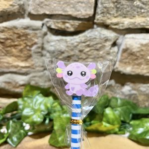 Axolotl Pencil & Eraser Purple