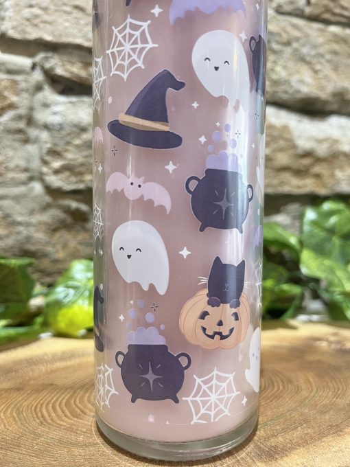 Candy Apple Glass Tube Halloween Candle - Image 2