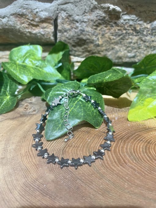 Hematite Crystal Star Bracelet