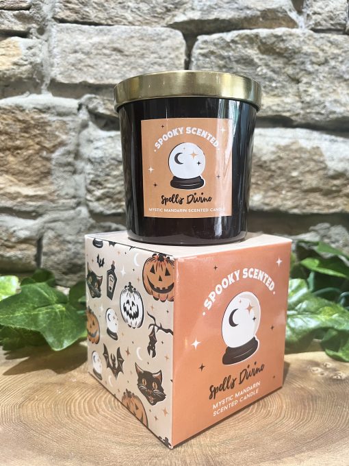Spells Divine Mystic Mandarin Halloween Candle