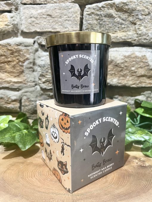 Bats Brew Midnight Mulberry Halloween Candle