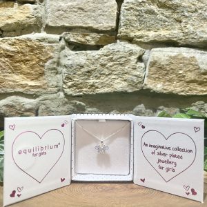 Little Enamel Butterfly Necklace Girls Purple