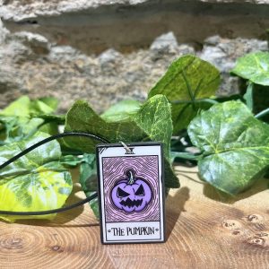 Tarot Card Necklace The Pumpkin