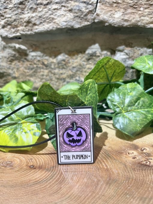 Tarot Card Necklace The Pumpkin