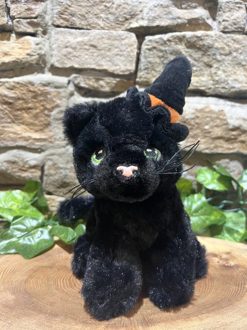 Little Black Witchy Cat Plushie