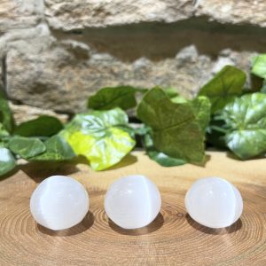 Selenite Crystal Tumble Mini Sphere 2.5cm
