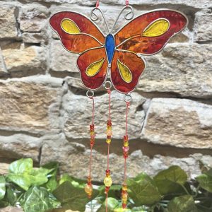 Butterfly Suncatcher Sunset Red