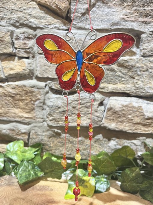 Butterfly Suncatcher Sunset Red