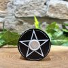 Pentagram Spell Candle Holder Black