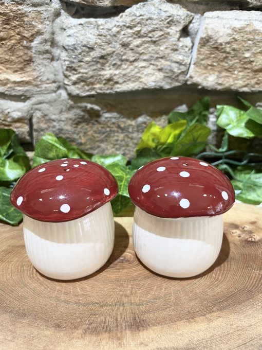 Mushroom Salt & Pepper Cruet Set - Image 2