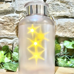 Light Up Rose Pink LED Star Lantern