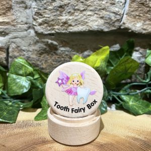 Wooden Tooth Fairy Box Pink