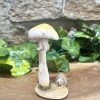 Little Mushroom With Hedgehog Ornament