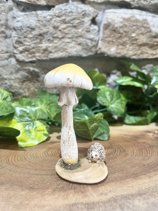 Little Mushroom With Hedgehog Ornament
