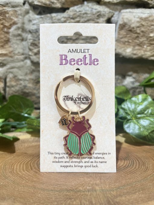 Lucky Amulet Beetle Keyring
